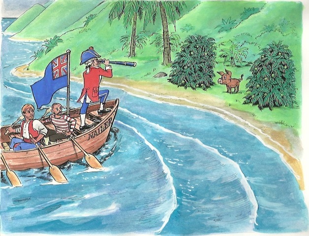 Captain James cook sailed around Australia.