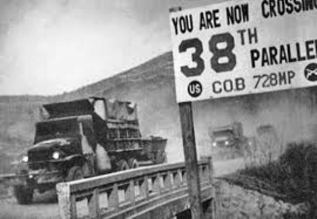 United Nations forces land at Inch'on