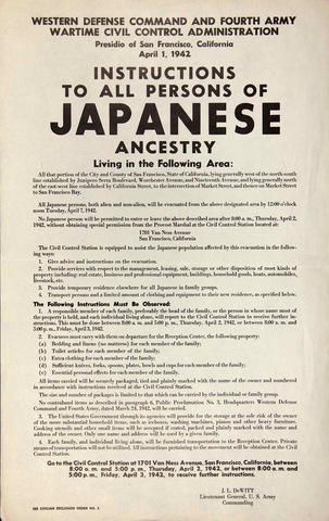 Nisei were interned in Relocation Centers in the U.S.