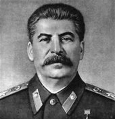 Joseph Stalin became the leader of the USSR