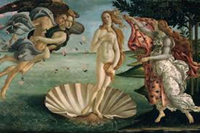 The birth of Venus Painting