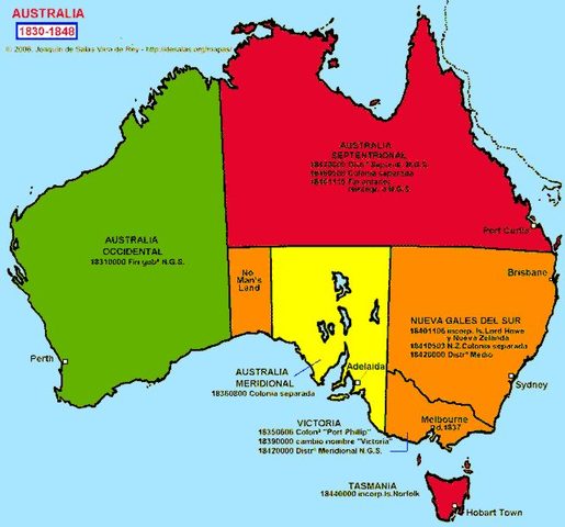 Colonies were proclaimed