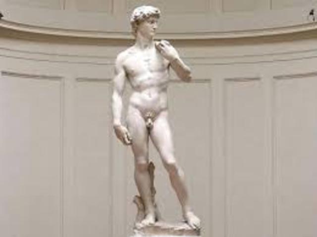 Michelangelo famous statue of David