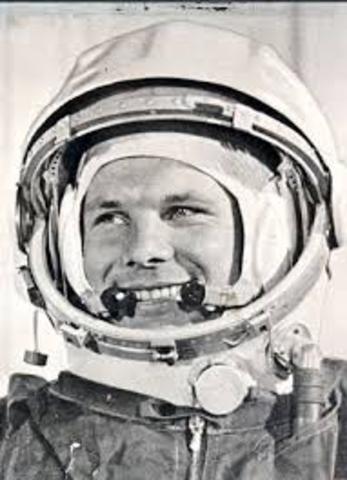 Soviets launch first man into space