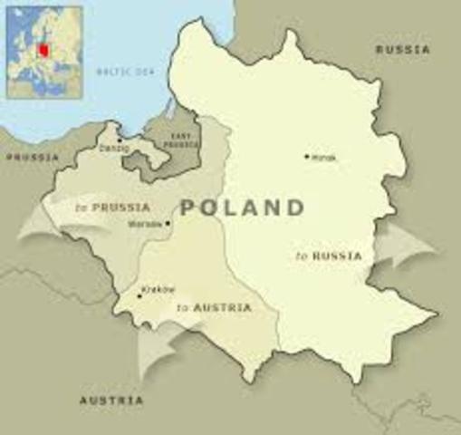 The start of the Partition of Poland