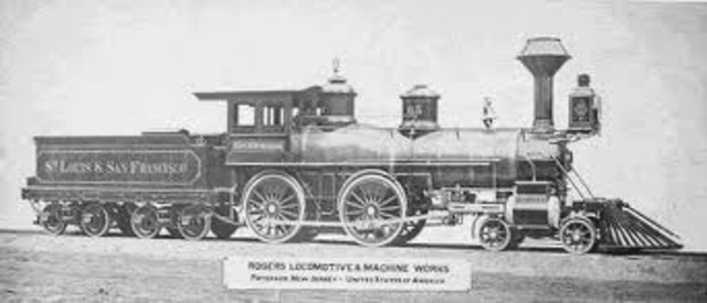 Peter Cooper invents the locomotive