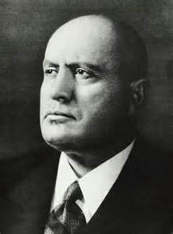 Mussolini became leader of Italy