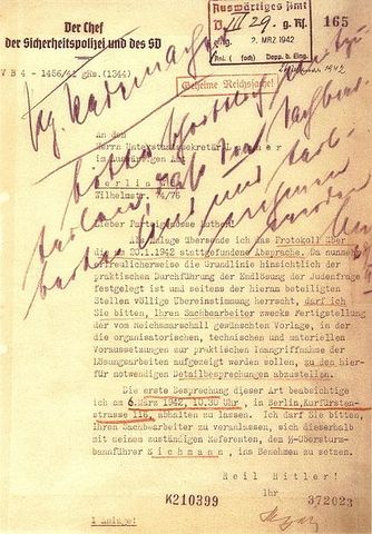 Hitler enacted the Final Solution