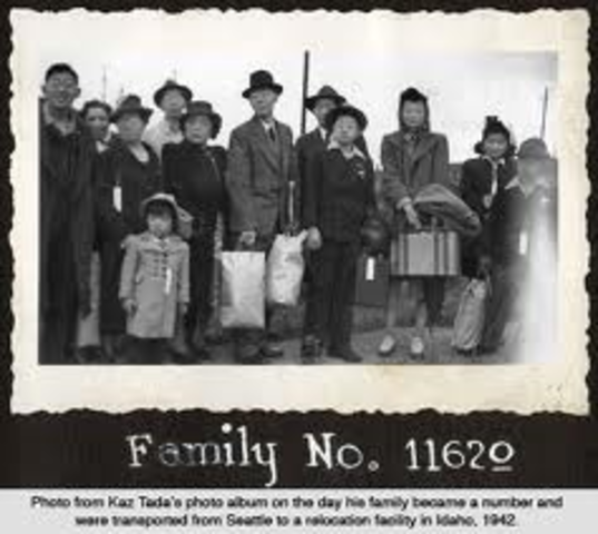 Nisei were interned into relocation centers in the U.S.
