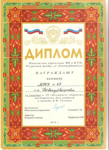 Диплом за участие