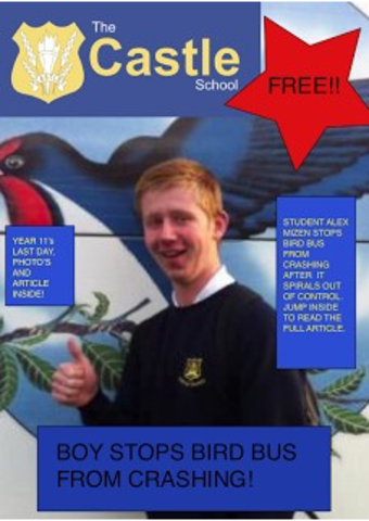 School Magazine Front Cover