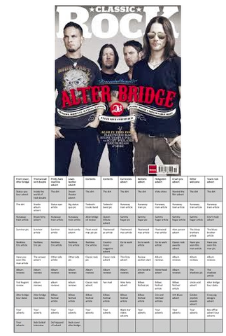 Flatplan Of Classic Rock