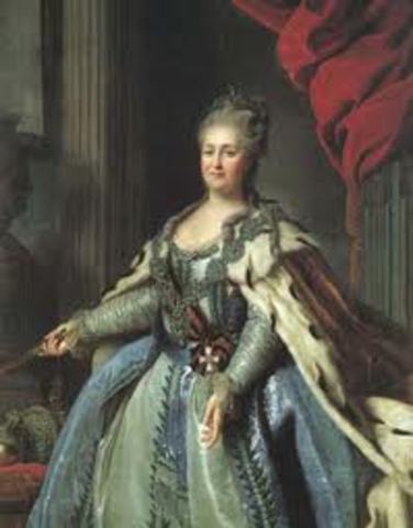 Catherine the Great puts down the serf Rebellion
