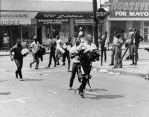 Blacks Riot in Watts Los Angelos