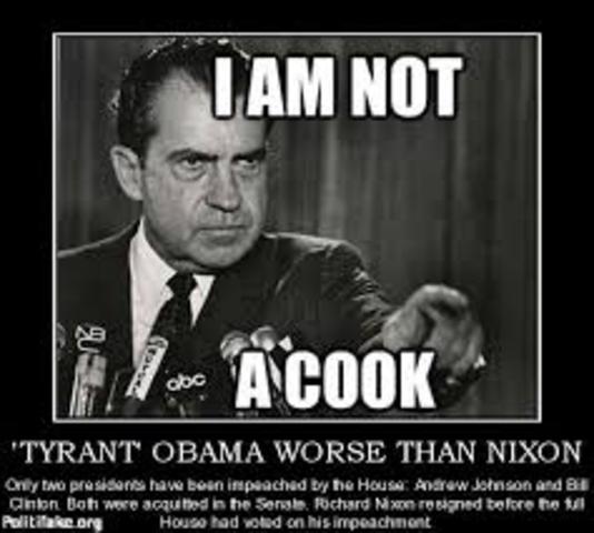 President Nixon resigns