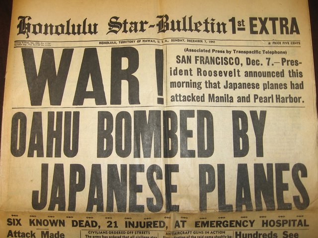 U.S. Declares War on Japan