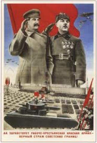 Joseph Stalin became the leader of the USSR