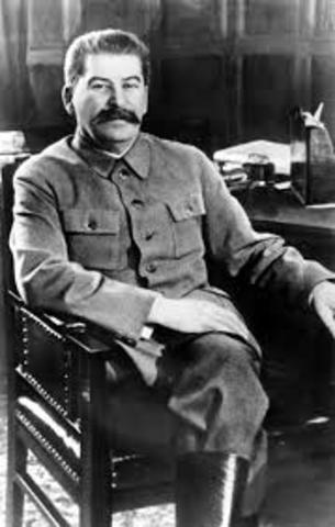Joseph Stalin became leader of USSR