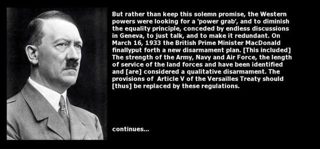 Adolf Hitler Defied the Treaty of Versailles