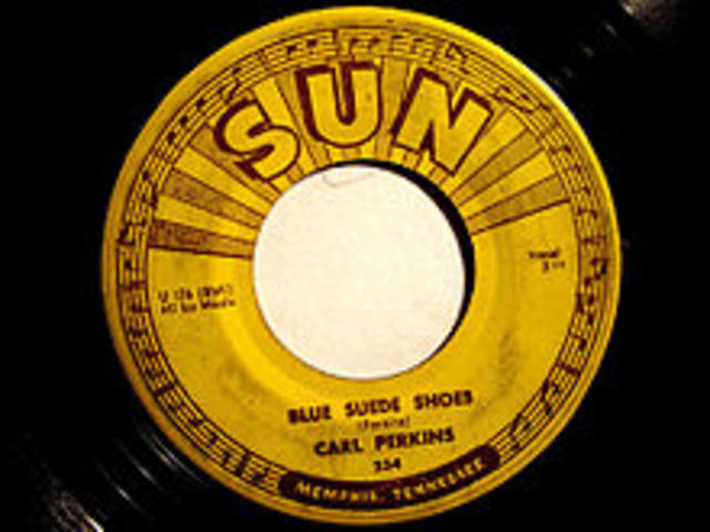 42- Carl Perkins "Blue Suede Shoes" Sun Records