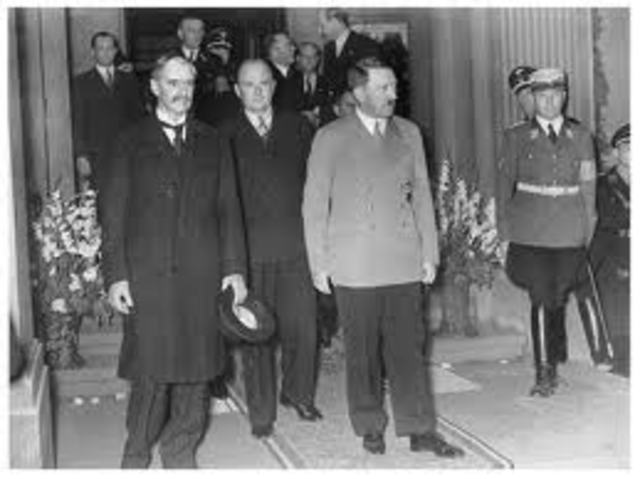 Adolf Hitler took the Sudetenland