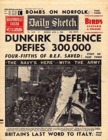 Allies Evacuate Dunkirk