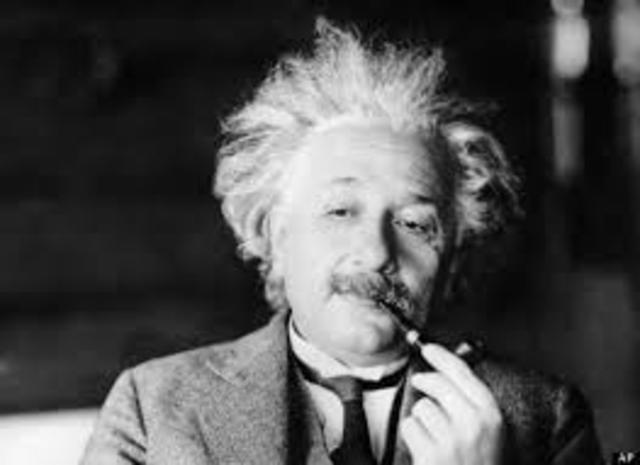Einstein Develops Theory of Relativity