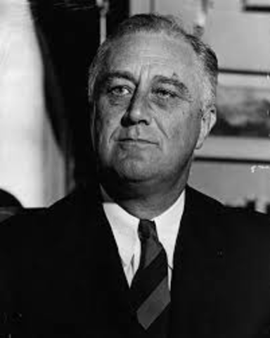 Franklin D. Roosevelt became President of the U.S.