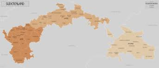 Hitler took the Sudetenland