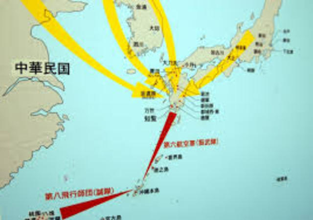 KAMIKAZE PILOTS APPEAR IN THE PACIFIC OCEAN