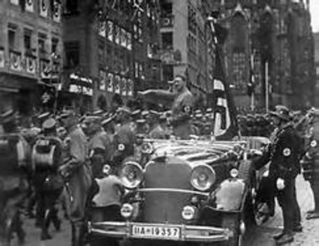 Adolf Hitler defies the Treaty of Versailles