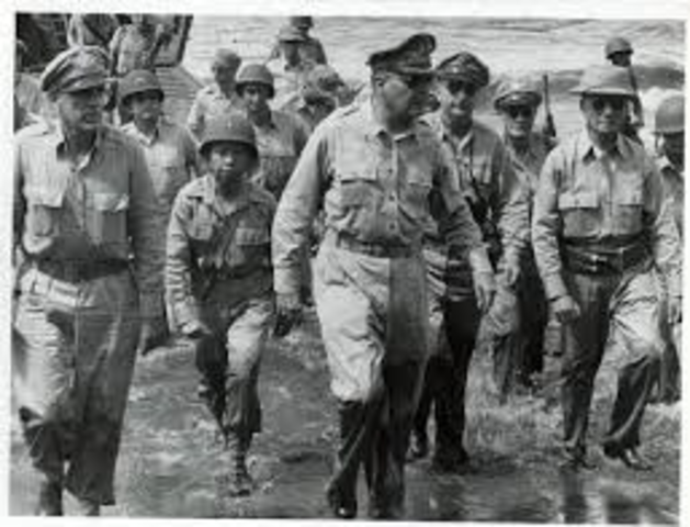 Gen. Macarthur Returned to the Philippines (Leyte Gulf)