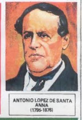 antoniomlopez de santa anna  diez veses presidente una vez dictador