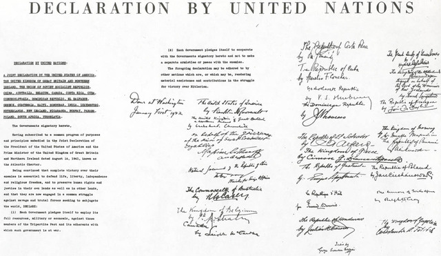 Charter of the United Nations - End of WWII