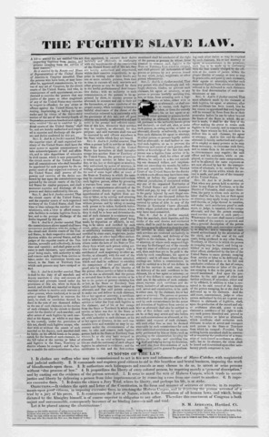 Fugitive slave act was passed