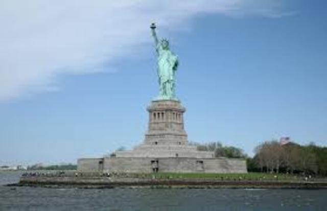 Statue of Liberty dedicated