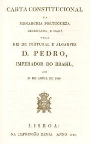 A Carta Constitucional é publicada em Lisboa