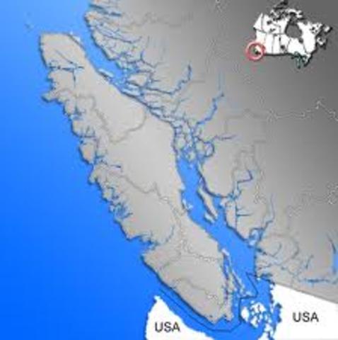 Vancouver Island is founded