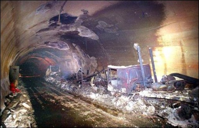 Пожар в тоннеле Мон-Блан