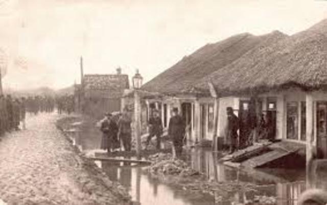 major flood in the village