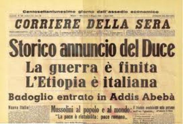 L'invasione dell'Etiopia.