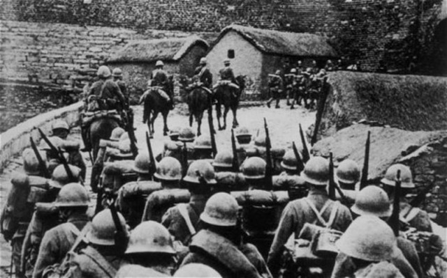 Japan attacks Manchuria