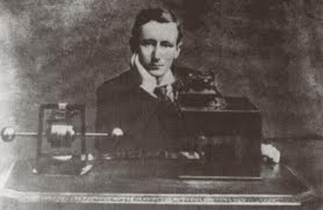 Marconi sends first radio signal
