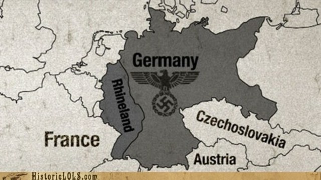 Germany militarizes the rhineland