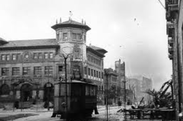 Tropas nacionalistas entran en Santander