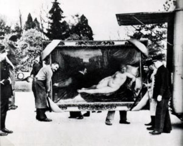 Evacuación del museo del Prado