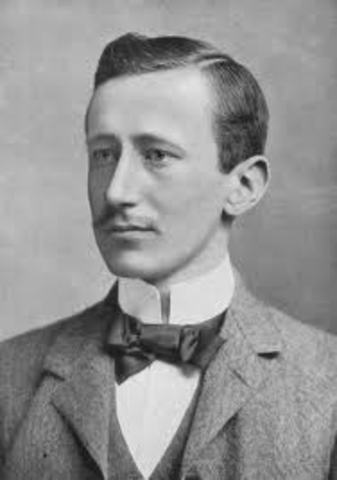 Marconi sends first radio signal
