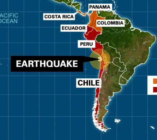 Chile: Terremoto y alerta de tsunami