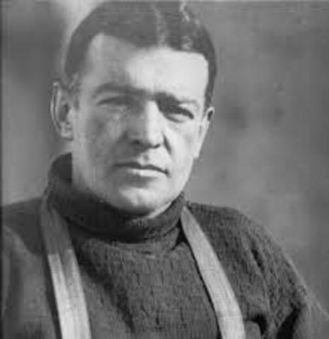 1907-1909 Shackleton leads expedition to Antarctica and makes it to within 156km of the South Pole. Have to turn back because the supplies become exhausted.