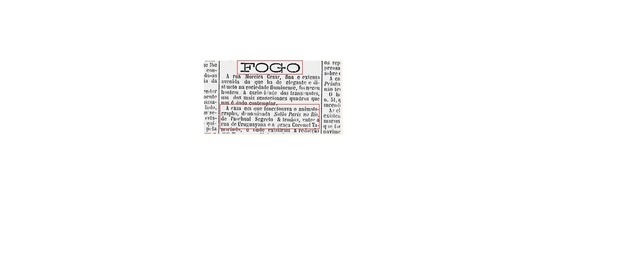 FOGO Notícia no periódico O Paiz Edição 05057 (1898)